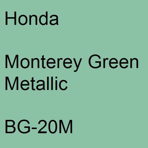 Honda, Monterey Green Metallic, BG-20M.